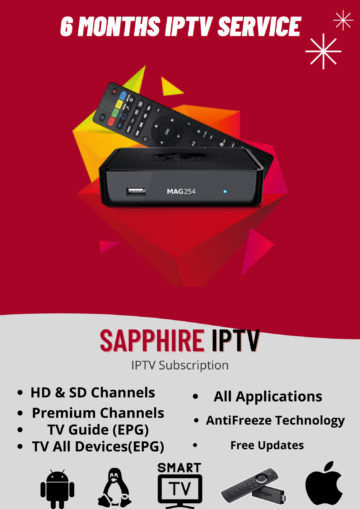 6 MONTHS IPTV Subscription